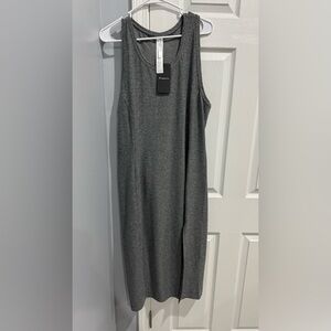 Fabletics Gray Cloud Midi Dress